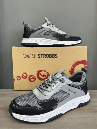 Кроссовки Кроссовки Strobbs C3662-10 серый Артикул C3662-10-42, C3662-10-45, C3662-10-41, C3662-10-44, C3662-10-43