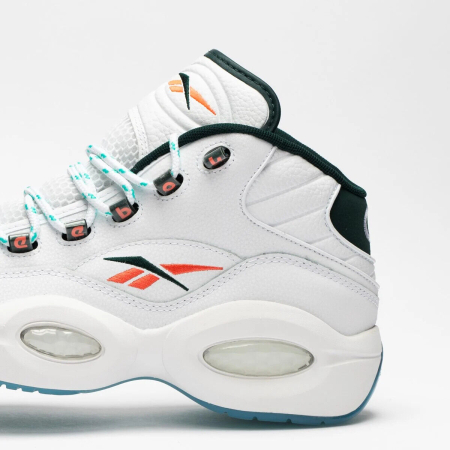 Кроссовки Кроссовки Reebok Question Mid ftwr white/forest green/orange flare Артикул GW885710, GW88579.5, GW885713, GW885710.5, GW88579, GW88578.5, GW88578