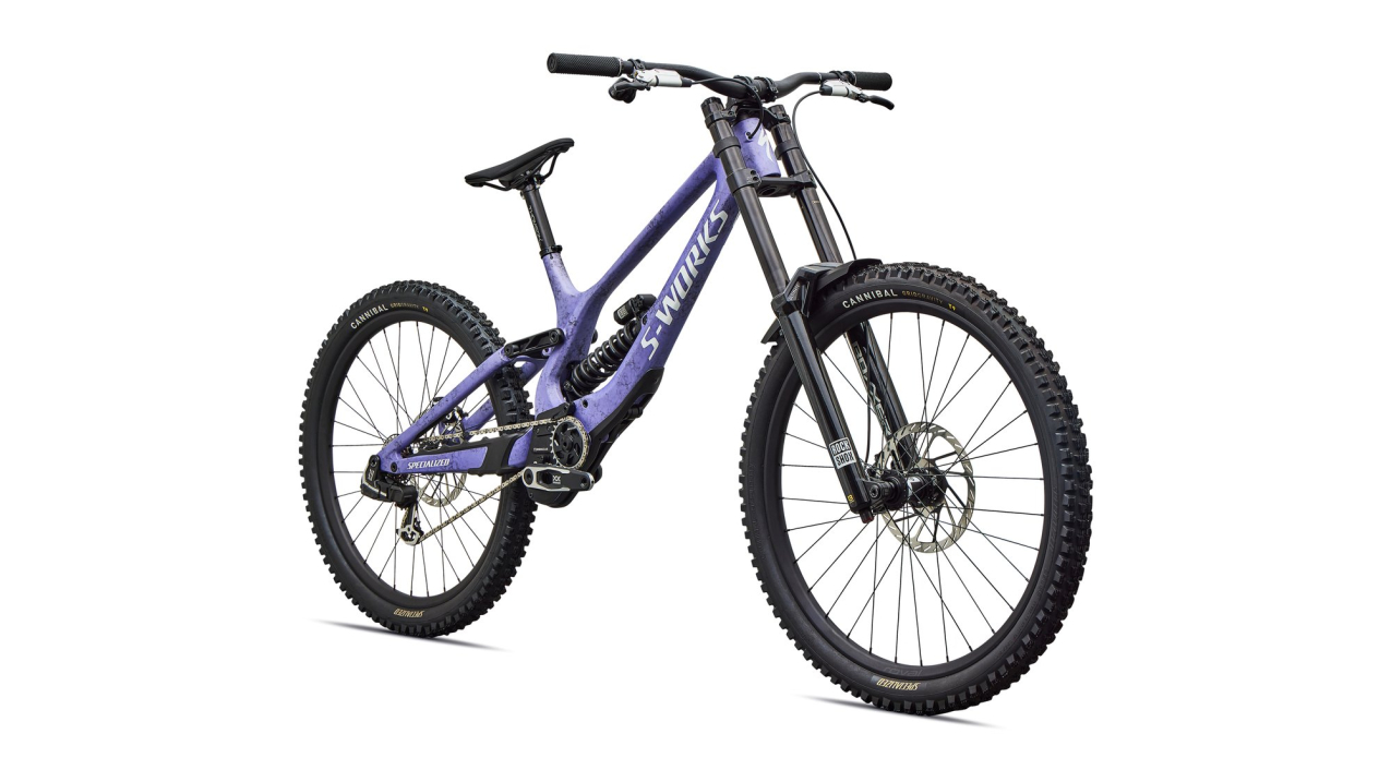 S-WORKS горные велосипеды Specialized S-Works Demo Race 2027 Satin / Powder Indigo Tint / Black Tint Carbon / White Артикул 94527-0002, 94527-0004, 94527-0003