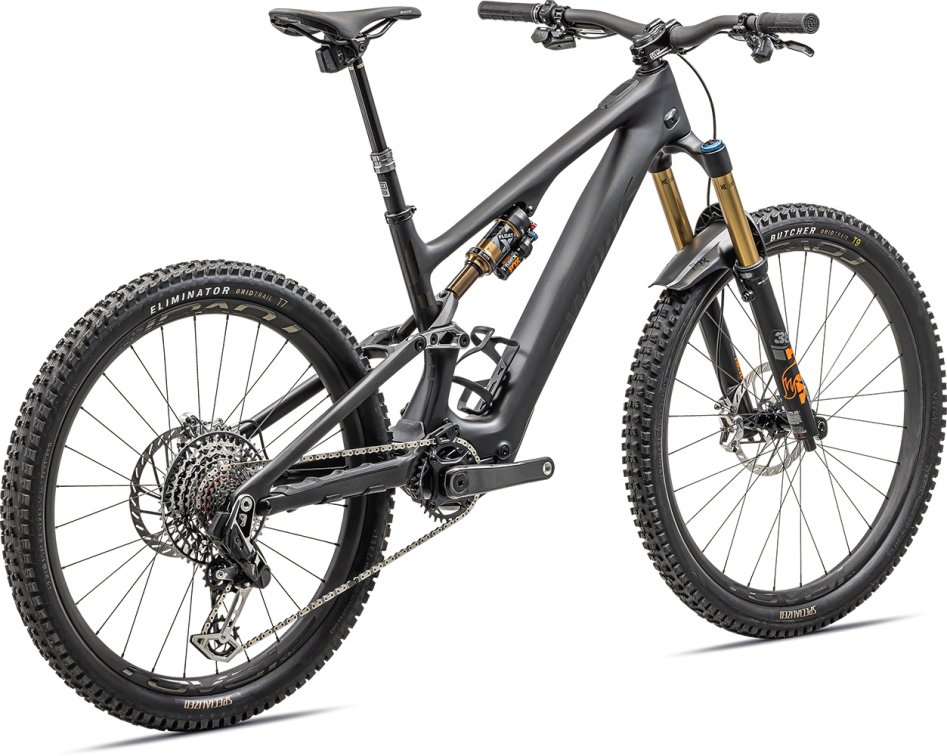 TURBO LEVO - лучшее из возможного! Specialized S-Works Levo SL Carbon 2023 Satin Carbon / Brushed Black Chrome Foil / Silver Dust Артикул 96822-0101, 96822-0106, 96822-0105, 96822-0104, 96822-0102, 96822-0103
