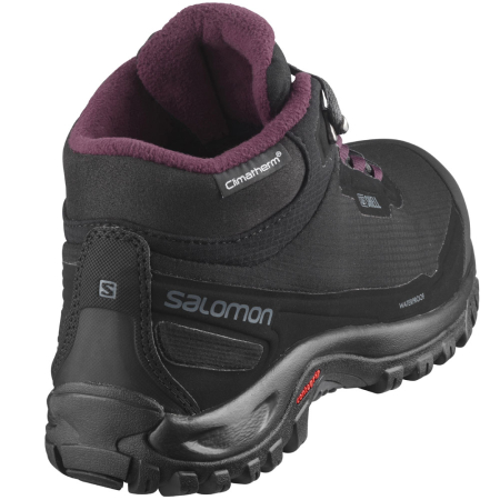 Зимняя обувь Ботинки женские Salomon Shelter Climasalomon Black / Ebony / Wine Tasting Артикул L41110524, L41110525, L41110523, L41110527, L41110528, L41110526