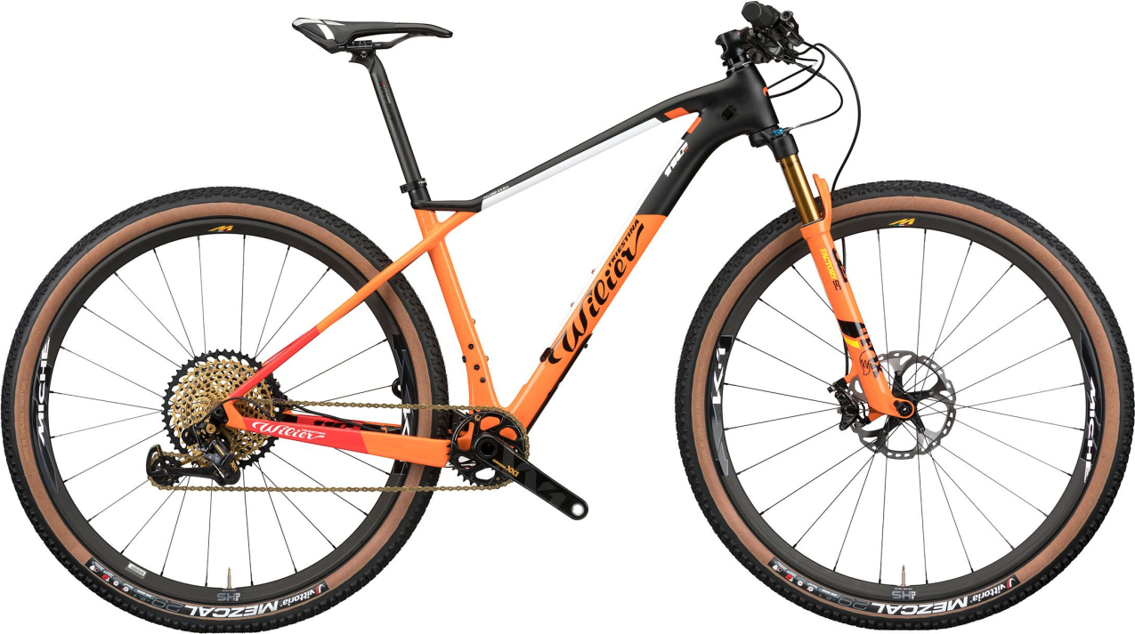 Купить Wilier 110X'21 XTR 1x12, FOX 32 SC CrossMax Pro Carbon черный/оранжевый 2021 Артикул 