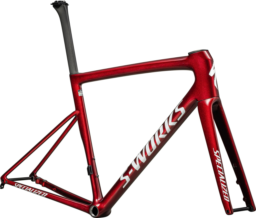 Рамы шоссе, гревел рама Specialized S-Works Tarmac SL8 2024 Gloss Red Sky / Metallic White Silver Артикул 74924-0458, 74924-0454, 74924-0444, 74924-0456, 74924-0452, 74924-0461, 74924-0449