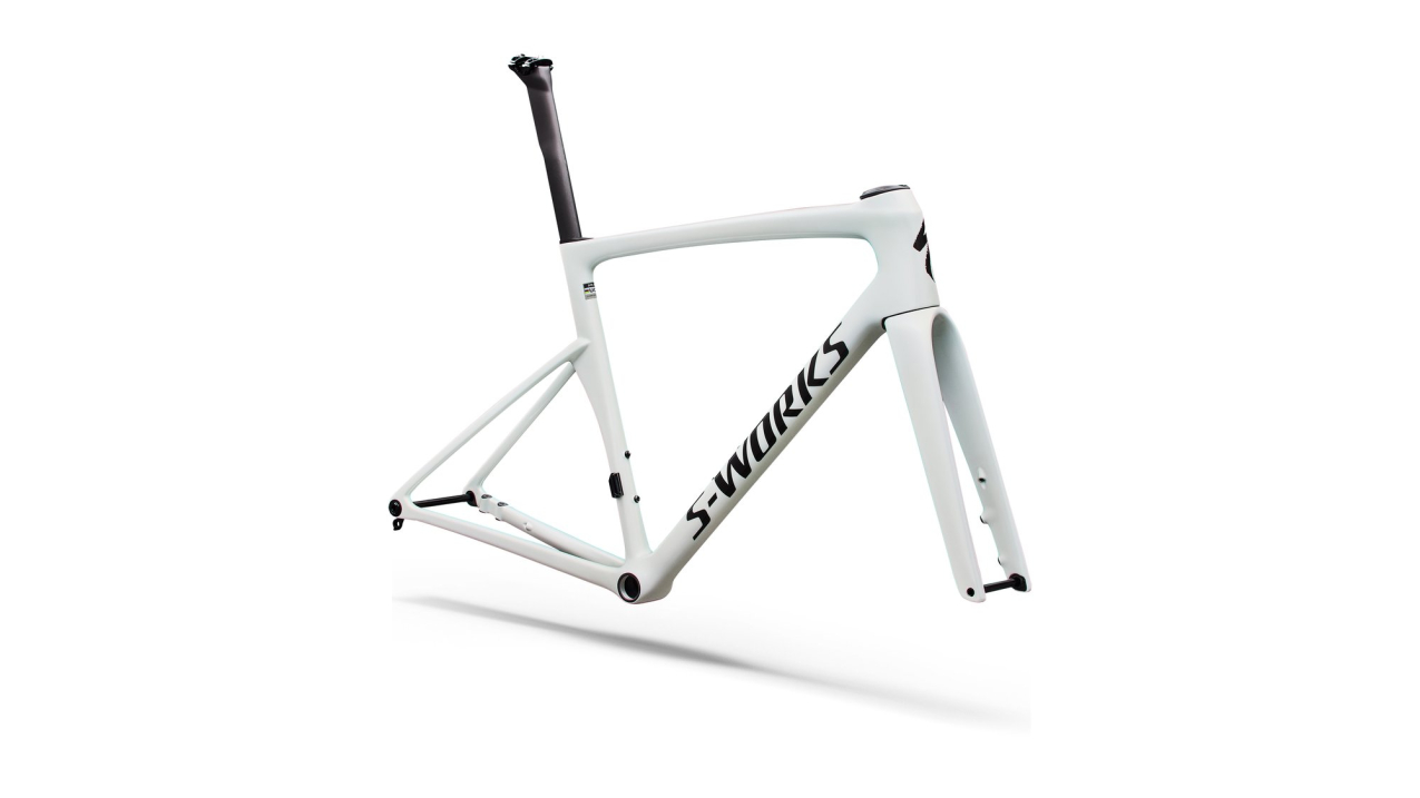 S-WORKS велосипеды шоссе рама Specialized S-Works Tarmac SL9 FRMSET 2027 Gloss Metallic White Silver / Gold Pearl / Metallic Артикул 74927-1458, 74927-1456, 74927-1452, 74927-1449, 74927-1454, 74927-1461
