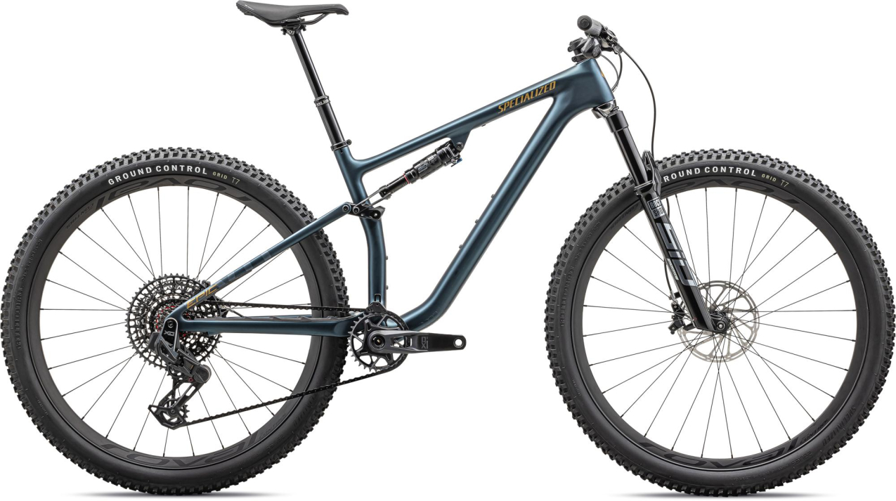 Купить Specialized Epic Evo Pro LTD 2023 Satin Metallic Deep Lake / Harvest Gold Metallic Артикул 94823-1103, 94823-1105, 94823-1104, 94823-1102