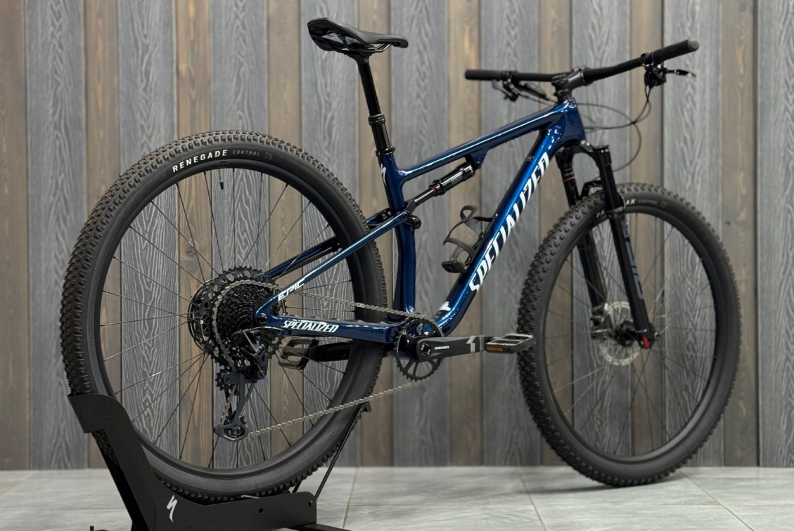 Купить Specialized Epic Comp 2023 Gloss Mystic Blue Metallic / Morning Mist Артикул 90323-5105, 90323-5101, 90323-5103, 90323-5104, 90323-5102