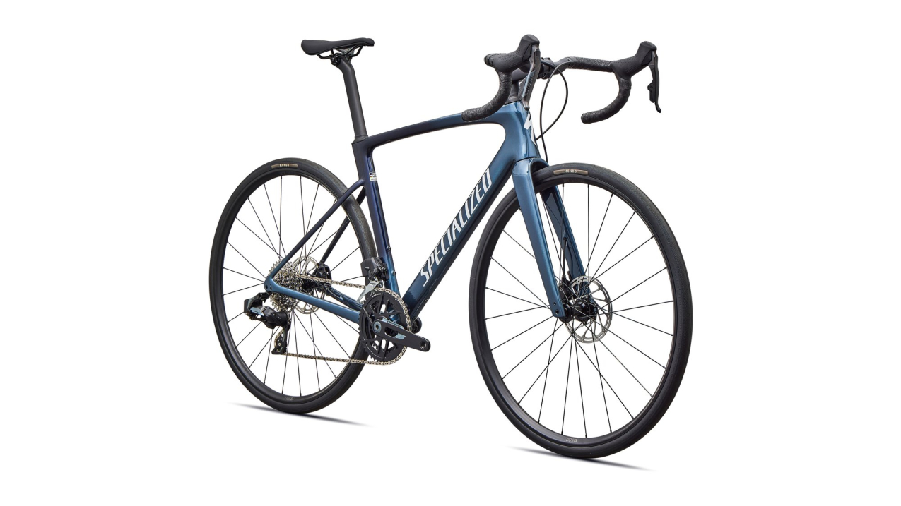 Шоссейные велосипеды Specialized Roubaix SL8 Comp SRAM Rival AXS 2027 Metallic Deep Marine Blue / Cast Blue Metallic Артикул 94427-5049, 94427-5052, 94427-5054, 94427-5056, 94427-5058, 94427-5064, 94427-5061