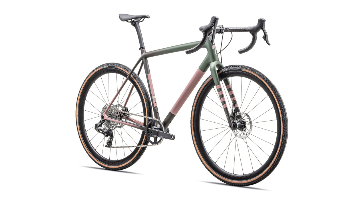 Циклокроссовые, внедорожные велосипеды Specialized Crux Expert Sram Rival eTap AXS 2025 Satin Cypress Metallic / Doppio / Dusky Pink / Cham Артикул 91425-3156, 91425-3154, 91425-3158, 91425-3152, 91425-3149, 91425-3161
