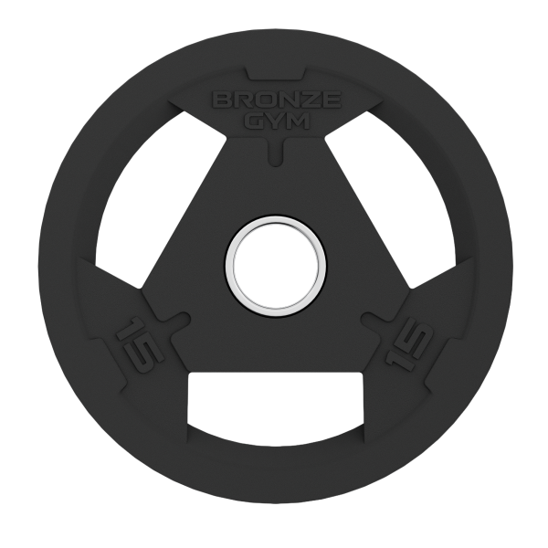 Диск олимпийский BRONZE GYM обрезиненный 15 кг