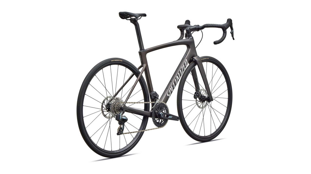 Шоссейные велосипеды Specialized Roubaix SL8 Comp SRAM Rival AXS 2027 Satin Warm Smoke Metallic / Dolomite Metalliс Артикул 94427-5252, 94427-5249, 94427-5244, 94427-5254, 94427-5256, 94427-5258, 94427-5261, 94427-5264