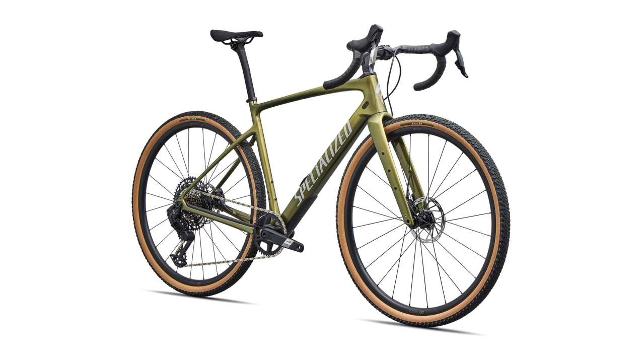 Гравийные велосипеды, комфорт плюс Specialized Diverge 4 Comp Carbon 2026 SRAM Apex AXS Laurel Green Metallic/ Dolomite Metallic Артикул 95426-5354, 95426-5349, 95426-5361, 95426-5356, 95426-5352, 95426-5358