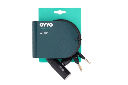 Велосипедные замки Замок велосипедный OYYO CB01 с ключом 10х1200мм трос Артикул 