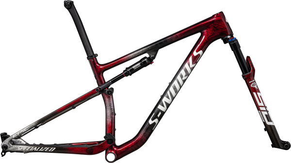 Рамы горных велосипедов рама Specialized S-Works Epic 2023 Gloss Red Tint / Black Tint / Flake Silver / Granite Артикул 70323-0102, 70323-0103, 70323-0105, 70323-0104, 70323-0101