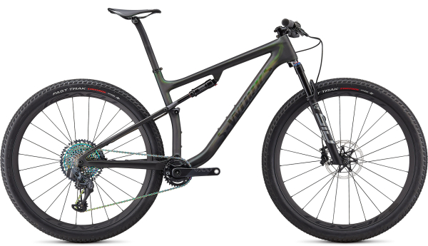Specialized S-Works Epic 2021 Satin/Gloss Carbon/Color Run Silver - Green Chameleon