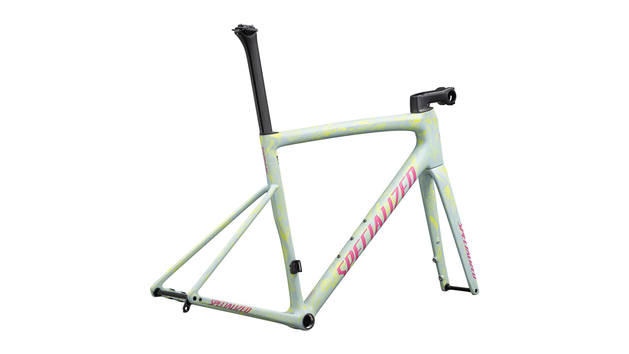 Рамы шоссе, гревел рама Specialized Tarmac SL8 Frameset 2025 Satin Ion Metallic / Sea Foam Strata / Rebel Pink Артикул 74925-7161, 74925-7152, 74925-7149, 74925-7158, 74925-7154, 74925-7156, 74925-7144