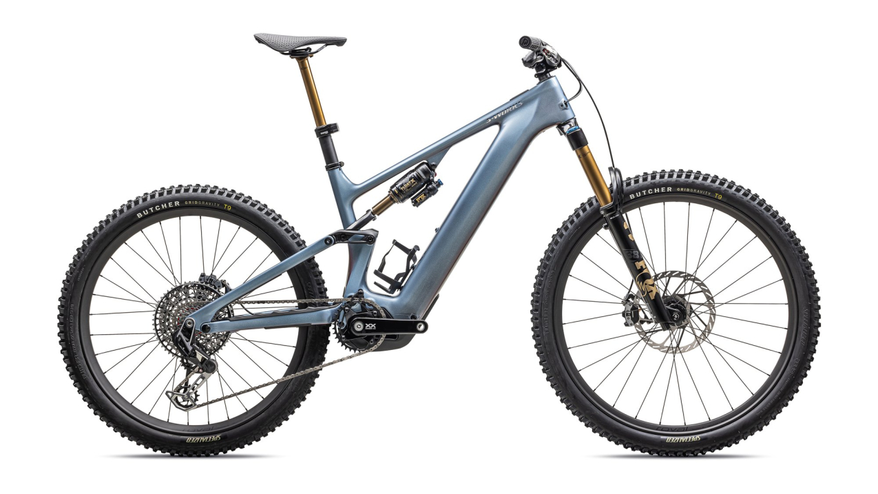 TURBO LEVO - лучшее из возможного! Specialized S-Works Turbo Levo 4 2026 Gloss Glacial Metallic / Red Pearl / Black Pearl Артикул 95226-1206, 95226-1203, 95226-1202, 95226-1204, 95226-1205