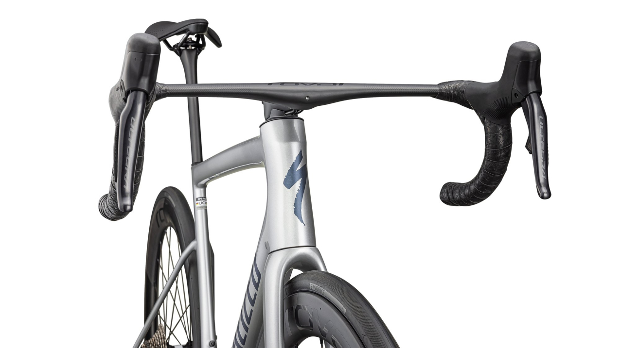 Шоссейные велосипеды Specialized Tarmac SL8 Pro - Ultegra Di2 2025 Gloss Liquid Silver / Satin Blue Pearl / Black Liquid Артикул 94925-1349, 94925-1358, 94925-1354, 94925-1356, 94925-1352, 94925-1344, 94925-1361