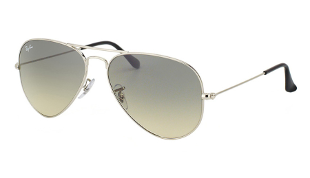 Очки Очки городские Ray-Ban Aviator оправа Polished Silver Metal линза Light Grey Gradient Артикул 