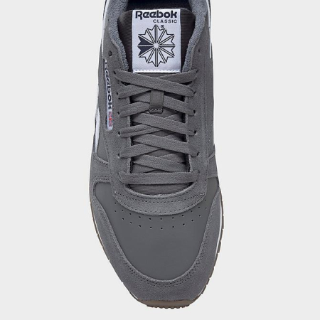 Кроссовки Кроссовки Reebok Classic Leather pure grey 6/pure grey 6/ftwr white Артикул GV964111, GV96419.5, GV96416.5, GV96418, GV96418.5, GV96417, GV96419, GV964110, GV96416