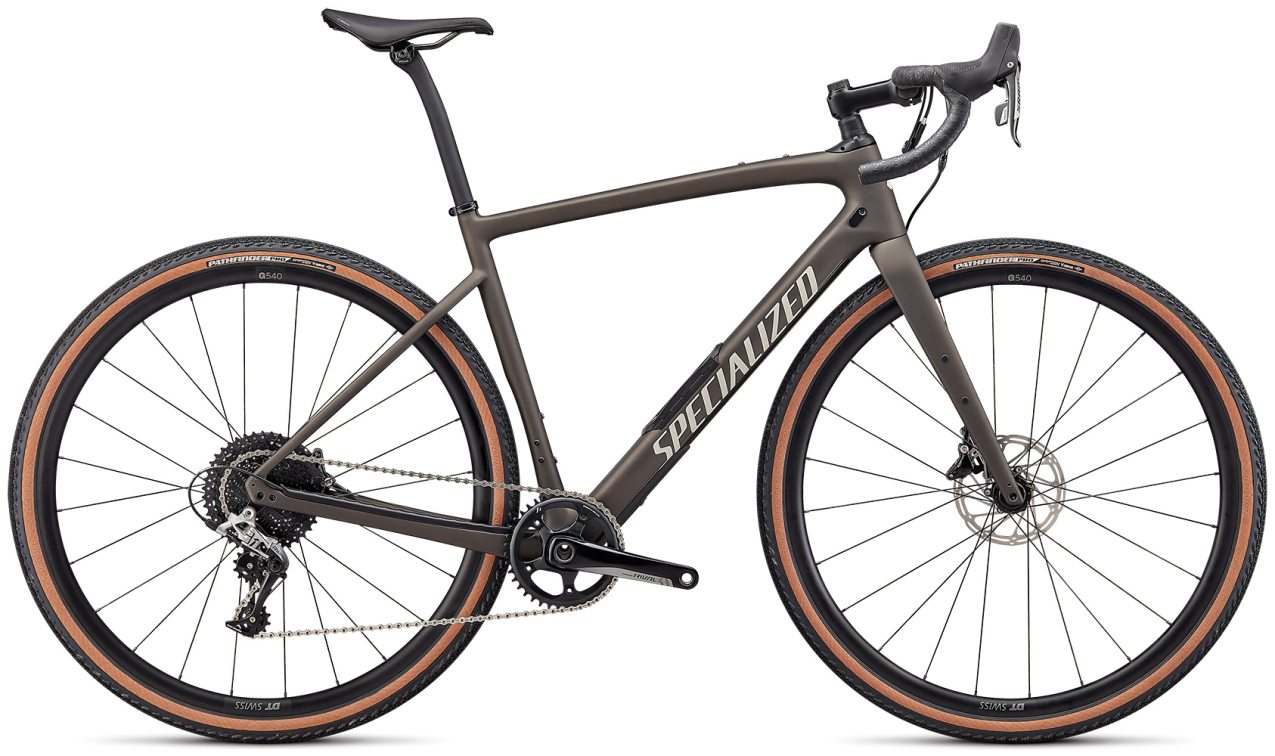 Гравийные велосипеды, комфорт плюс Specialized Diverge Comp Carbon 2022 Satin Gunmetal/White/Chrome/Clean Артикул 95422-5056, 95422-5061, 95422-5049, 95422-5052, 95422-5054, 95422-5058