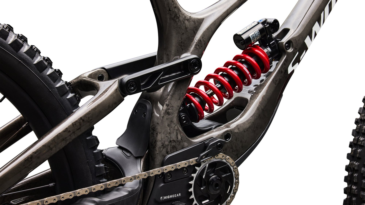 S-WORKS горные велосипеды Specialized S-Works Demo Race 2027 Gloss Charcoal / Dolomite Metallic / White Артикул 94527-0104, 94527-0102, 94527-0103
