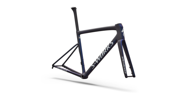 рама specialized s-works tarmac sl8 2026 satin carbon / cyan to blue viavi pearl front edge
