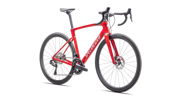 Specialized Roubaix SL8 Pro - Ultegra Di2 2025 Gloss Red Pearl + Fiery Red Strata / Dune White