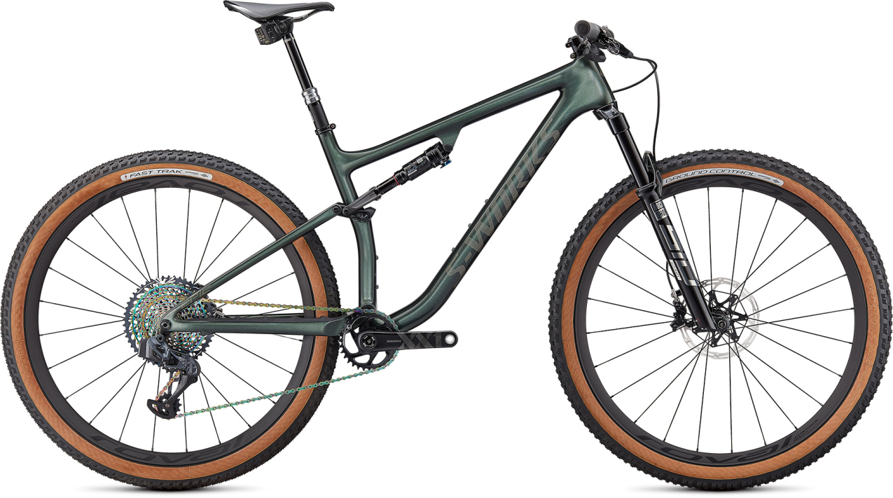 S-WORKS горные велосипеды Specialized S-Works Epic Evo 2021 Gloss Oak Green Metallic / Diamond Dust Артикул 94820-0005, 94820-0002, 94820-0003, 94820-0004