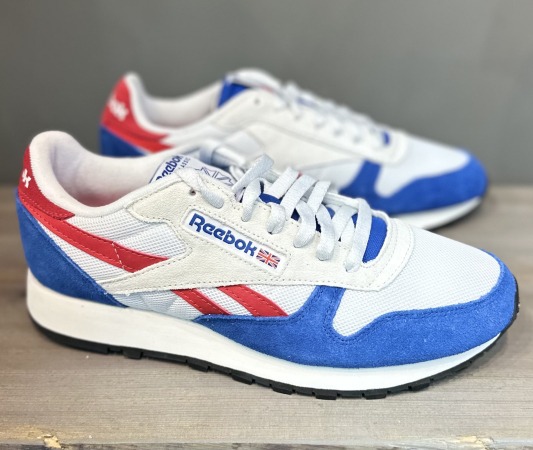 Кроссовки Кроссовки Reebok Classic Leather vector blue/ftwr white/vector red Артикул GX22576, GX225710, GX225711.5, GX225713, GX225712, GX225710.5, GX225711, GX22577.5, GX22578.5, GX22578, GX22579, GX22579.5