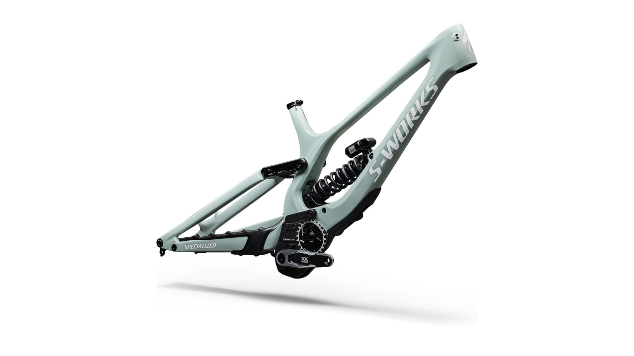 Рамы горных велосипедов рама Specialized S-Works Demo Race 2027 Gloss Agave Grey / Metallic White Silver Артикул 74527-0102, 74527-0103, 74527-0104