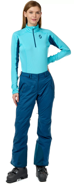 Одежда горнолыжная для женщин Брюки женские Scott Ultimate DRX majolica blue Артикул 7613368953791, 7613368953760, 7613368953784