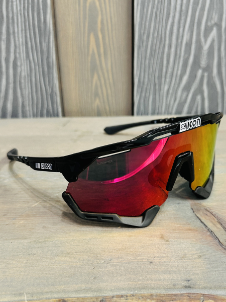 Очки Очки спортивные Scicon AeroShade XL оправа Black Gloss линза SCNPP Multimirror Red Артикул 