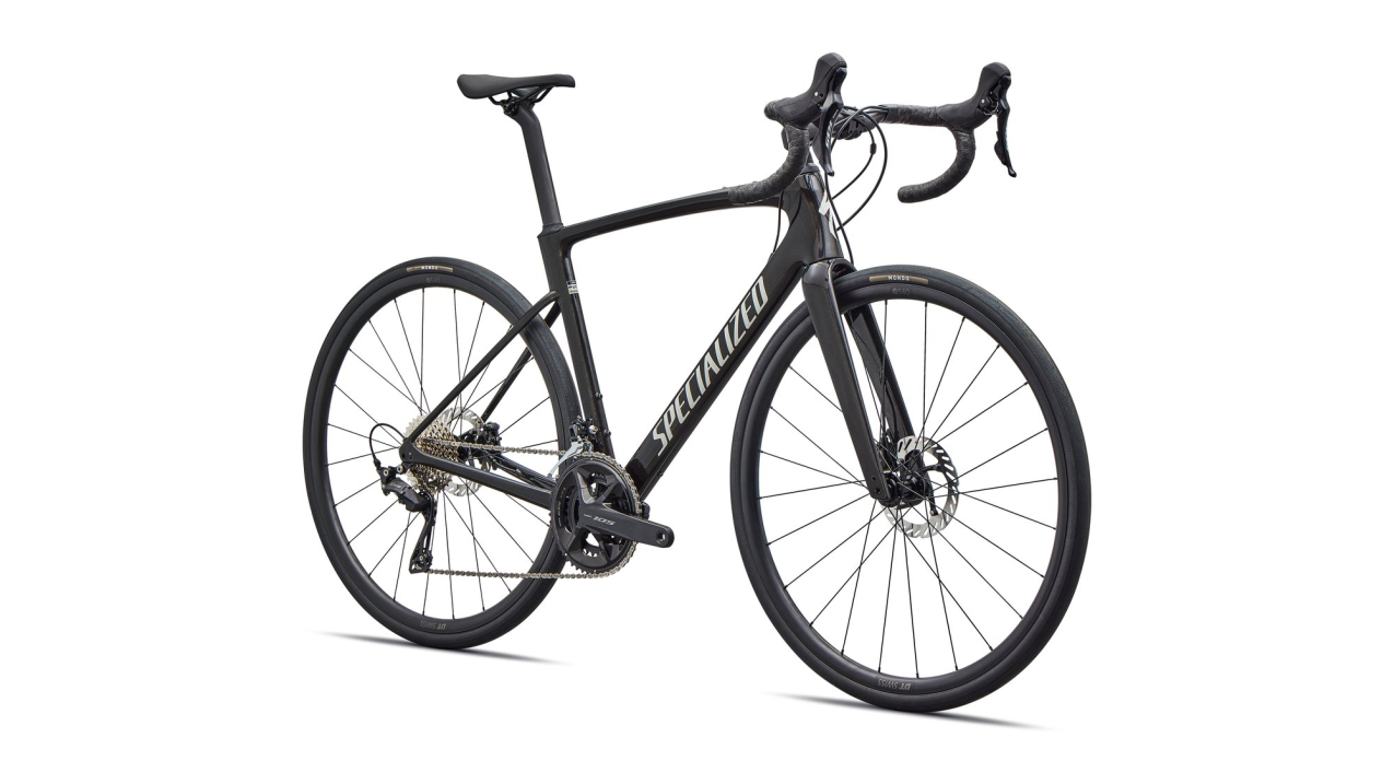 Шоссейные велосипеды Specialized Roubaix SL8 Sport - Shimano 105 2026 Gloss Obsidian Metallic/Dune White Артикул 94426-6049, 94426-6044, 94426-6052, 94426-6054, 94426-6056, 94426-6058, 94426-6061