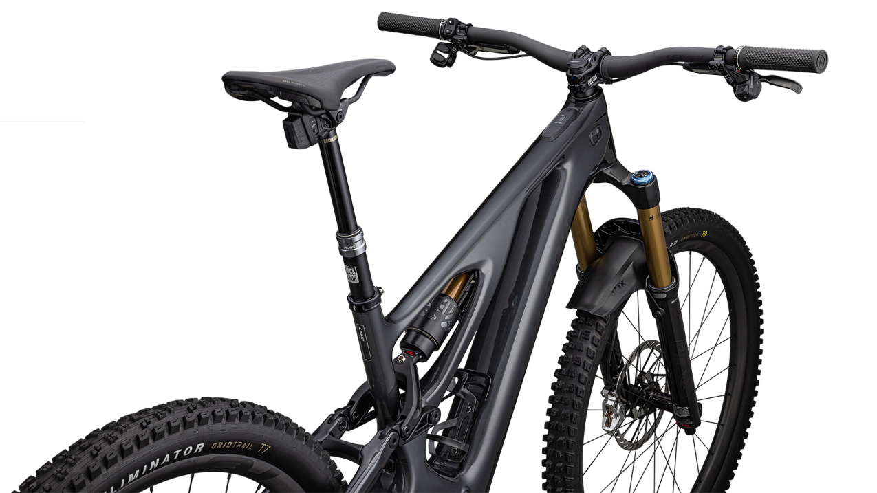 TURBO LEVO - лучшее из возможного! Specialized S-Works Levo Carbon 2023 Gloss Black Liquid Metal / Satin Black Chrome Foil Артикул 95223-0805, 95223-0806, 95223-0804, 95223-0803, 95223-0802