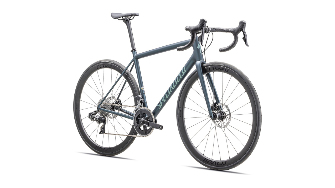 Шоссейные велосипеды Specialized Aethos Expert - SRAM Rival eTap AXS 2025 Satin Deep Lake Metallic / Green Pearl Артикул 97225-3158, 97225-3161, 97225-3152, 97225-3154, 97225-3149, 97225-3156