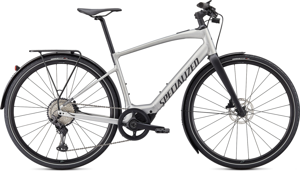 TURBO VADO - свой в городе! Specialized Turbo Vado SL 5.0 EQ Brushed Aluminum / Black Reflective Артикул 93920-3205, 93920-3204, 93920-3203, 93920-3202