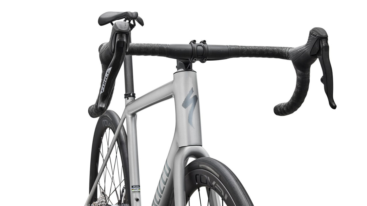 Шоссейные велосипеды Specialized Aethos 2 Expert SRAM Force AXS 2026 Gloss Dolomite Metallic Артикул 97226-3256, 97226-3261, 97226-3252, 97226-3249, 97226-3254, 97226-3258