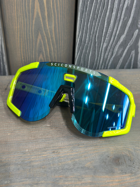 Очки Очки спортивные Scicon AeroScope оправа Yellow Fluo линза SCNPP Multimirror Blue + Clear Артикул 