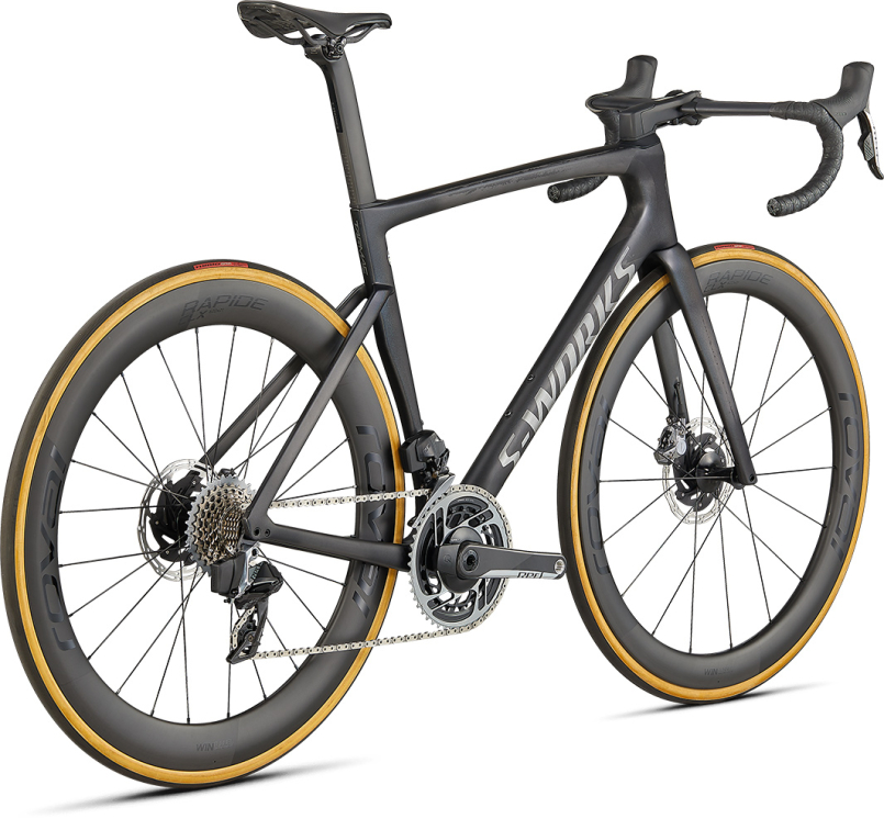 S-WORKS велосипеды шоссе Specialized S-Works Tarmac SL7 Etap Axs 2022 Satin Carbon / Spectraflair Tint / Gloss Brushed Chrome Артикул 90622-0249, 90622-0261, 90622-0258, 90622-0256, 90622-0244, 90622-0254, 90622-0252