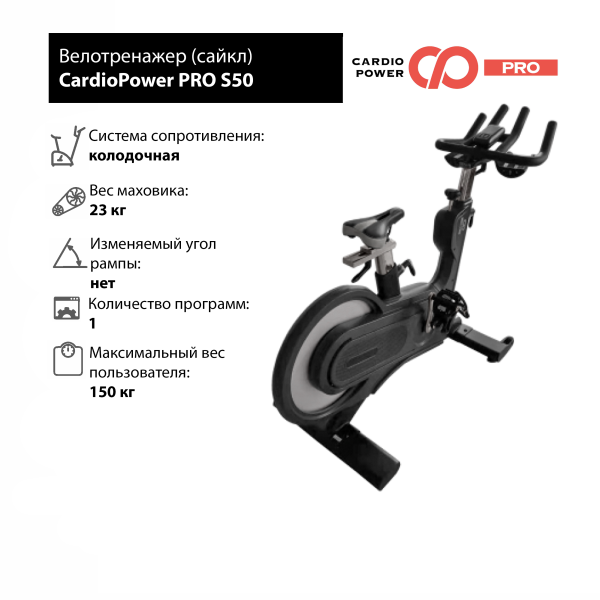 Велотренажер Велотренажеры CardioPower PRO S50 Артикул 