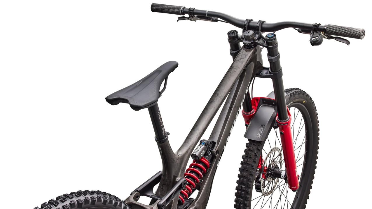S-WORKS горные велосипеды Specialized S-Works Demo Race 2027 Gloss Charcoal / Dolomite Metallic / White Артикул 94527-0104, 94527-0102, 94527-0103