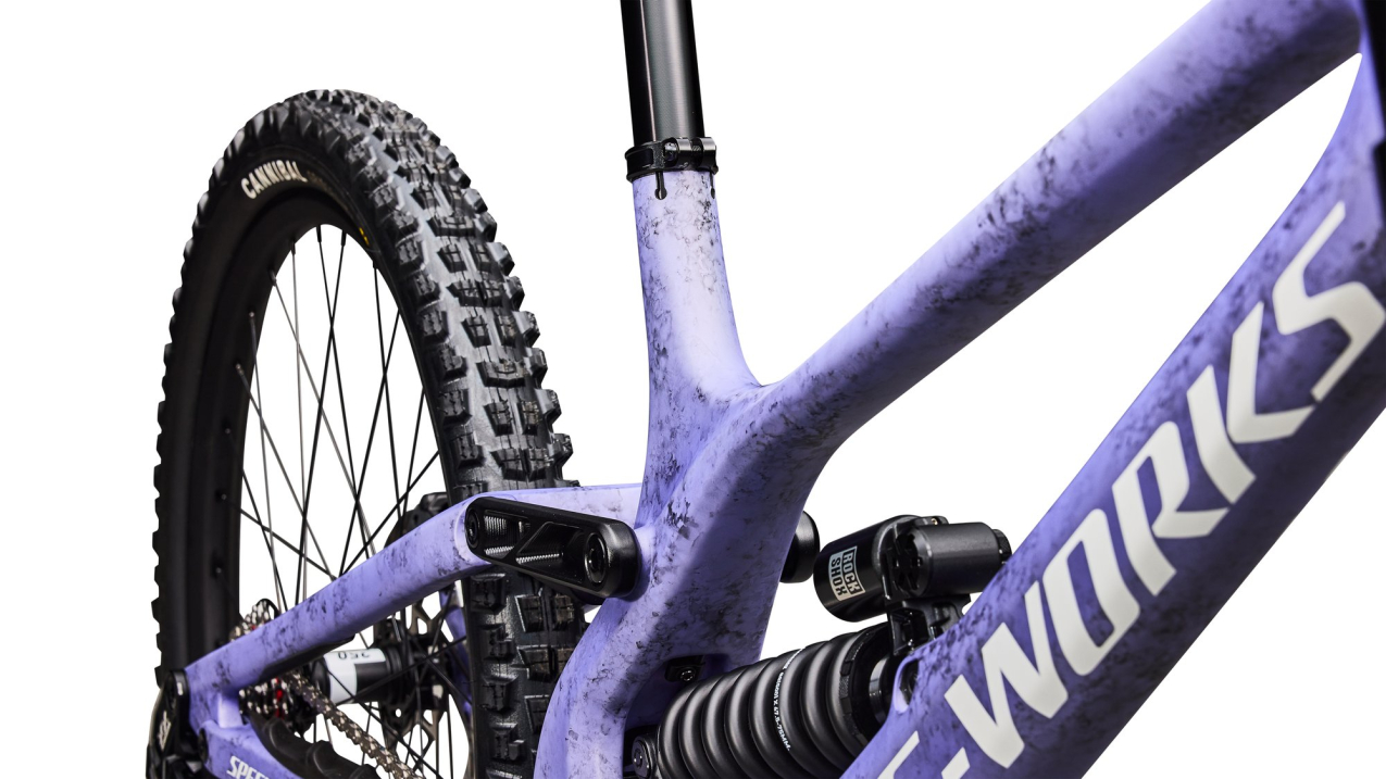 S-WORKS горные велосипеды Specialized S-Works Demo Race 2027 Satin / Powder Indigo Tint / Black Tint Carbon / White Артикул 94527-0002, 94527-0004, 94527-0003