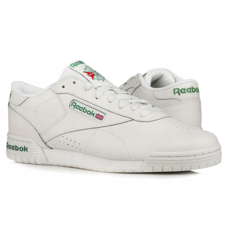 Кроссовки Кроссовки Reebok Reebok Exofit Lo Clean Logo chalk/vector red/glen green Артикул GZ976412.5, GZ976410, GZ97645.5, GZ976411.5, GZ97647, GZ976410.5, GZ97649.5, GZ97649, GZ97646.5, GZ97647.5, GZ97646