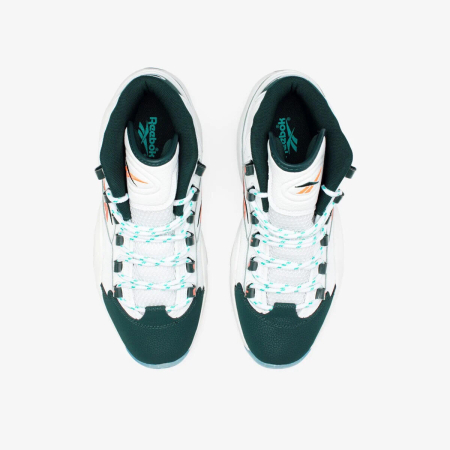 Кроссовки Кроссовки Reebok Question Mid ftwr white/forest green/orange flare Артикул GW885710, GW88579.5, GW885713, GW885710.5, GW88579, GW88578.5, GW88578