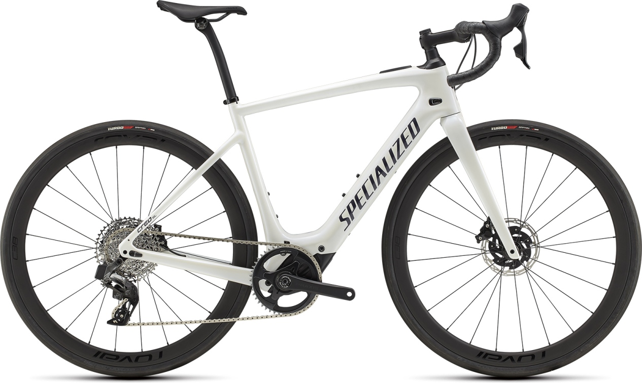 TURBO CREO - теперь 200 км реально! Specialized Turbo Creo SL Expert Carbon 2022 Blue Pearl Over White/Dusty Blue Pearl Артикул 98122-3002, 98122-3003, 98122-3004, 98122-3005