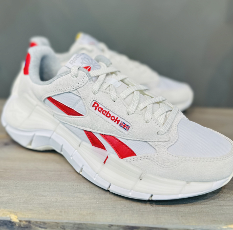 Кроссовки Кроссовки Reebok Zig Kinetica 2.5 Plus white/chalk/vector red Артикул GV699910.5, GV69997.5, GV69997, GV69999, GV699912, GV699910, GV699911, GV69999.5, GV69998.5, GV699911.5, GV69998