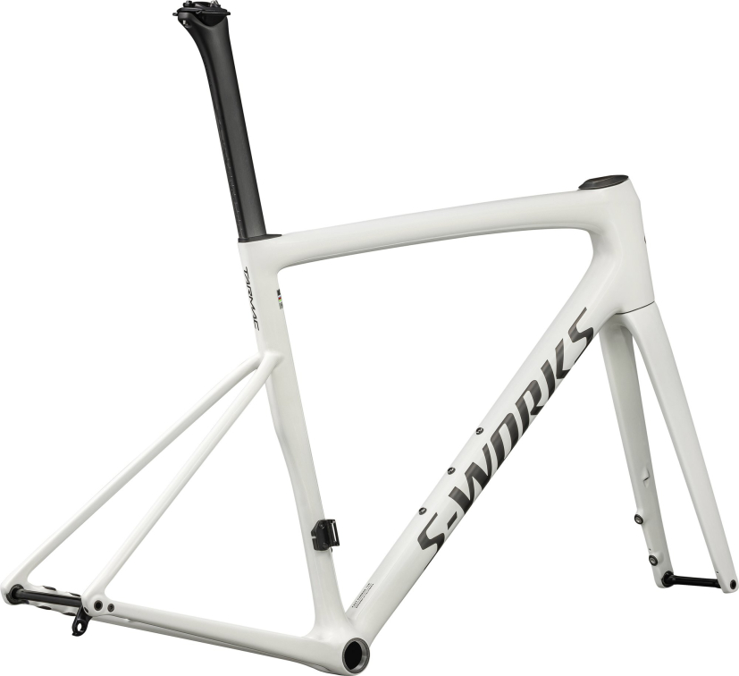 Рамы шоссе, гревел рама Specialized S-Works Tarmac SL8 2024 Gloss Cqv Reflex Fine Gold Pearl Over White / Satin Carbon Артикул 74924-0361, 74924-0356, 74924-0358, 74924-0344, 74924-0352, 74924-0349, 74924-0354