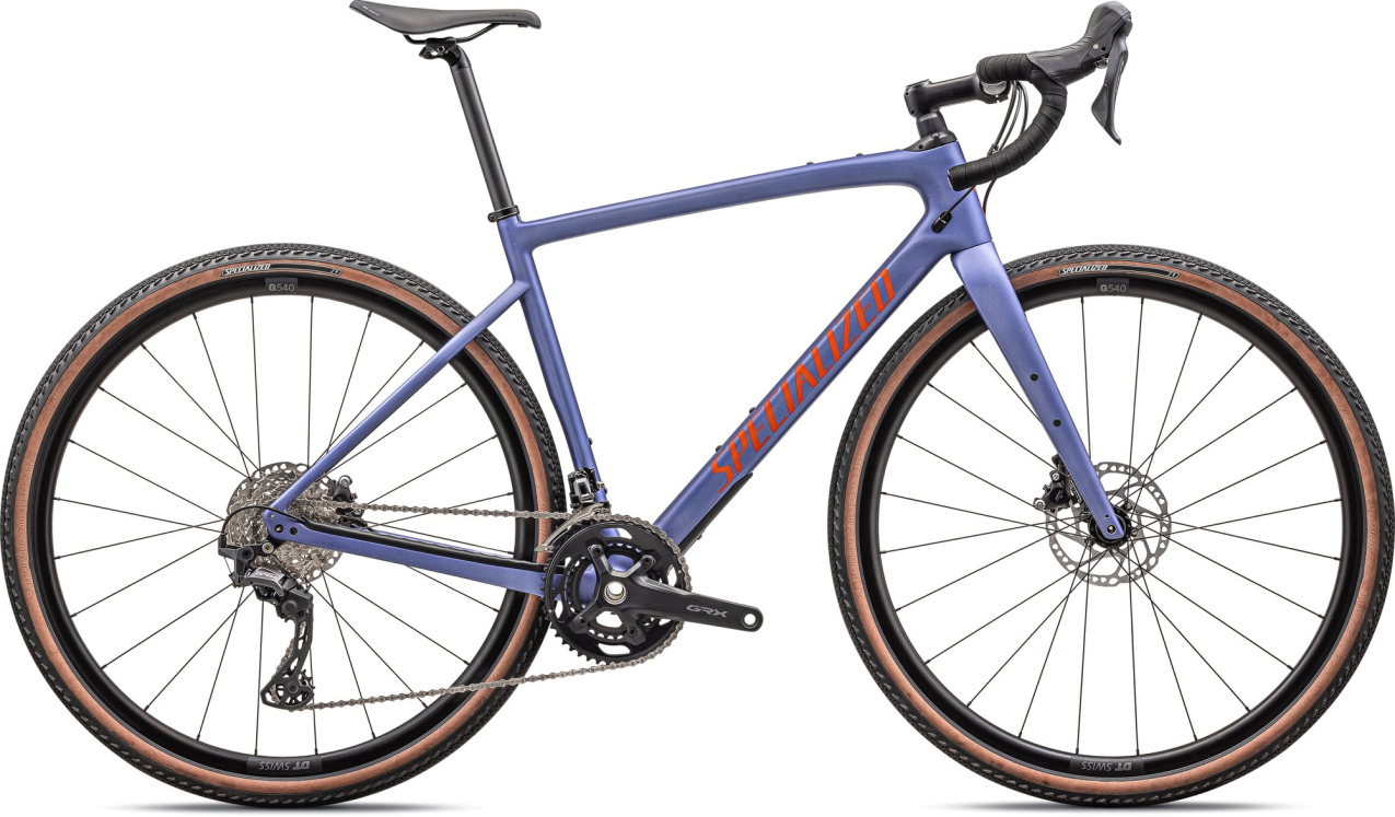Гравийные велосипеды, комфорт плюс Specialized Diverge Sport Carbon 2024 Purple Tint / Indigo / Amber Glow Артикул 95424-6164, 95424-6144, 95424-6152, 95424-6158, 95424-6161, 95424-6149, 95424-6154, 95424-6156