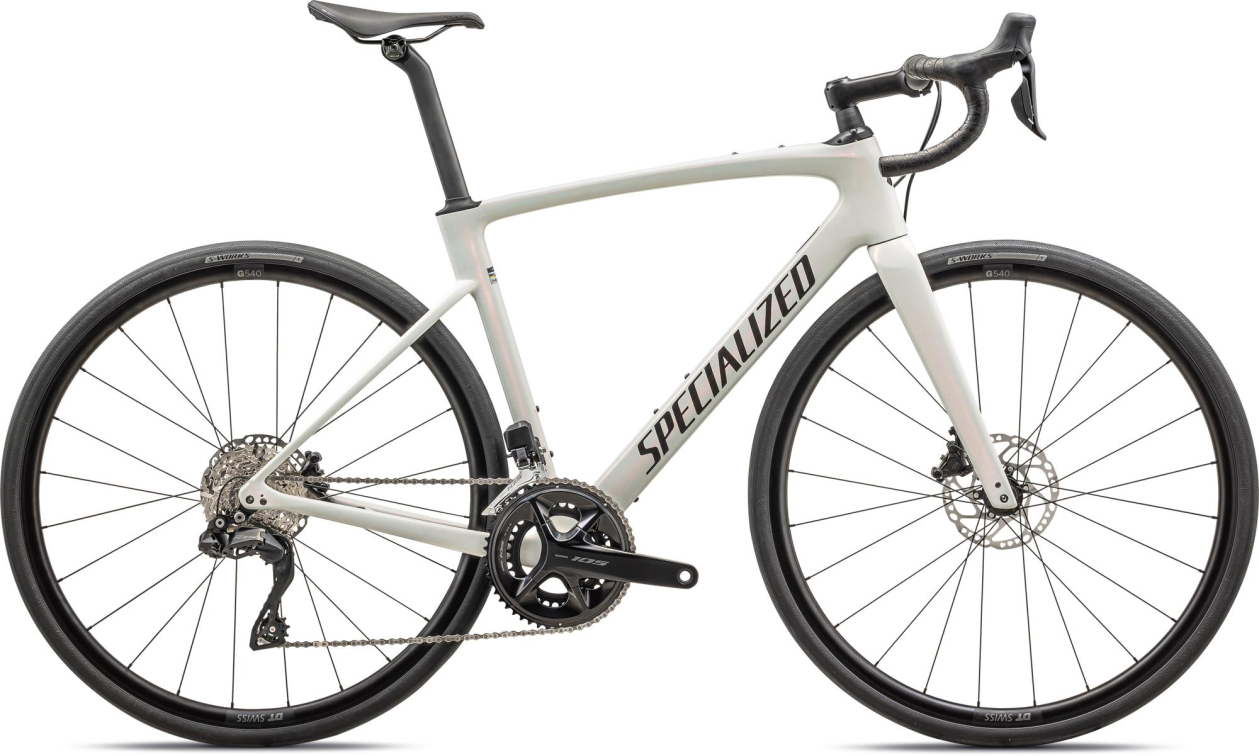 Шоссейные велосипеды Specialized Roubaix Comp 2023 Red Ghost Pearl Over Dune White/Metallic Obsidian Артикул 94423-5149, 94423-5158, 94423-5164, 94423-5156, 94423-5154, 94423-5152, 94423-5144, 94423-5161