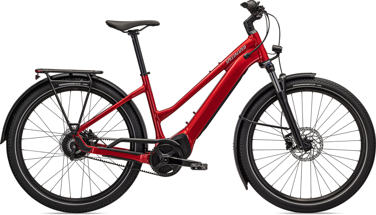 TURBO VADO - свой в городе! Specialized Turbo Vado 3.0 IGH Step-Through 2023 Red Tint / Silver Reflective Артикул 95322-6304, 95322-6303, 95322-6306, 95322-6305, 95322-6301, 95322-6302